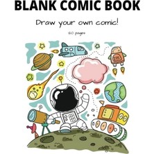 aklow akyoleticaret Blank Comic Book; For Kids, 120 Pages, Create Your Own Story, Draw Your Comics