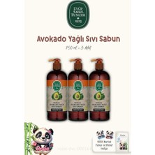 aklow akyoleticaret 3'lü Doğal Avokado Yağlı Sıvı Sabun 750 ml ve Rosıe Pamuk