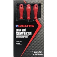 aklow akyoleticaret 4300008107 Rod Seri Tornavidalar, Kırmızı, 7'li
