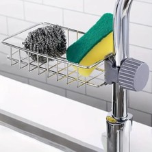 aklow akyoleticaret Lavabo Süngerliği, Ayarlı Musluk Yanı Bulaşık Süngeri ve Tezgâh Bezi Organizeri