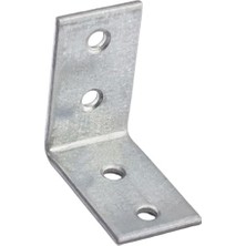 aklow akyoleticaret Mobilya Köşe Bağlantı Sabitleme L Demir Deprem Dolap Duvar Birleştirme Gönye 35X35X20 mm (5 Adet)