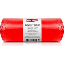 aklow akyoleticaret Büzgülü Tıbbi Atık Poşeti Büyük Boy 60X85 Cm, 10X10'LU Sızdırmaz Yırtılmaz Profesyonel Çöp Poşeti