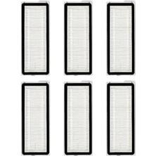 aklow akyoleticaret Roborock Qrevo S, Qrevo Maxv, Qrevo Pro, Qrevo Plus ve Qrevo Curv ile Uyumlu 6 Adet Hepa Filtre Seti