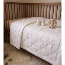 %100 Doğal Merinos Kuzu Yünü Yorgan 100X150 cm Bebek ve Çoçuk Yorganı 1000 gr Dolgulu %100 Pamuk Kılıflı Terletmeyen Doğal Yorgan