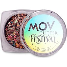 aklow akyoleticaret Krem Glitter Festival No:11 Mermaid Denizkızı Işıltılı Krem Glitter Mavi-Mor-Turkuaz Yansımaları, Uzun Süre Kalıcı, Yüz ve Vücut Için