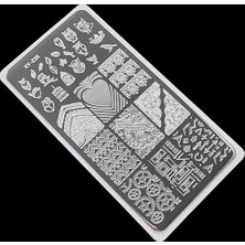 aklow akyoleticaret Nail Art Stamping Baskı Plakası