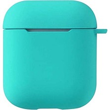 aklow akyoleticaret Apple Airpods ile Uyumlu Airbag 11 Silikon Kılıf Turkuaz