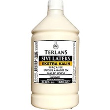 aklow akyoleticaret Kalıp, Ekstra Kalın Sıvı Lateks 1000 ml Fırça ile Sürülebilir Sıvısı Thick Liquid Latex