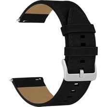 aklow akyoleticaret Saat, 20 Mm-22 Mm-24 mm Saatlerle Uyumlu Siyah Renk Crazy Hakiki Deri Kordonu Kayışı L10HWC-B