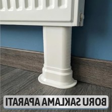 Şanal Çiftli Plastik Ayarlanabilir Boru Saklama Aparatı - Beyaz