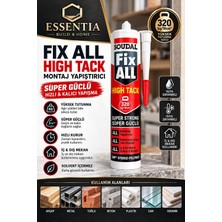 ESBH Soudal Fix All High Tack Beyaz 290 ml Güçlü Montaj Yapıştırıcısı Ahşap Metal Beton Seramik