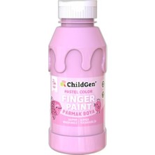 aklow akyoleticaret Süper Yıkanabilir Parmak Boya Pembe, 350 ml