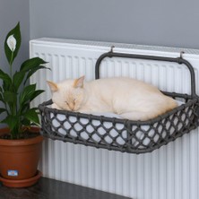 aklow akyoleticaret Antrasit Dekoratif Kedi Kalorifer Yatağı