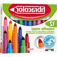 Şanal 12 Renkli Maxi Keçeli Kalem Seti, Colorito Marka