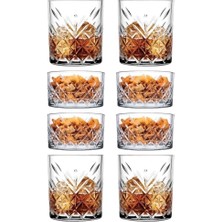 aklow akyoleticaret 8 Parça Timeless Viski Keyfi Seti - 4 Viski Bardağı 345 cc 4 Çerezlik Kase 530040