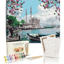 Tabdiko Sayılarla Boyama Seti 40 x 50 cm Tuval Şasesine Gerili Ortaköy Camii