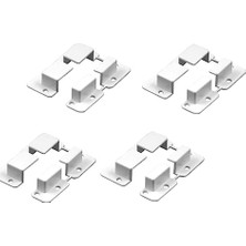 aklow akyoleticaret Sineklik Bağlama Papucu Sineklik Sabitleme 17 mm x 25 mm Sineklik Profilleri Için 4 Adet