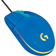 aklow akyoleticaret G102 Kablolu Oyuncu Mouse, Lıghtsync Rgb Aydınlatma, 8.000 Dpı, 6 Programlanabilir Tuş, Mavi
