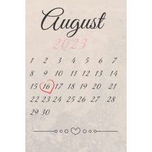 aklow akyoleticaret Ich Liebe Den 16. Tag Im August Not Defteri, 120 Pages, 6x9, Soft Cover, Matte Finish