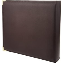 Şanal 30X30 cm Scrapbook Ciltleme Klasörü, Burgonya Rengi, 3 Halkalı