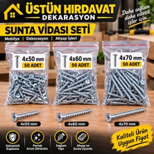 Üstün Hırdavat Büyük Boy Vida Seti (4X70 4X60 4X50)