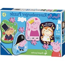 Şanal Peppa Pig Temalı Puz, 4/6/8/10 Parça Seçenekleri