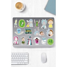 aklow akyoleticaret Rick And Morty Temalı Sticker Etiket Seti 2 - Laptop Notebook Telefon