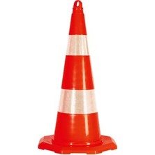 aklow akyoleticaret 750 mm Kırılmaz Trafik Konisi 3 kg (Çift Reflektifli)