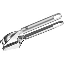 aklow akyoleticaret 20.2 cm Metalik Gri 18/10 Paslanmaz Çelik Sarımsak Ezici