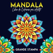 aklow akyoleticaret Grande Stampa Mandala Libro Da Colorare Per Adulti: 30 Mandala Per Rilassarsi E Alleviare Lo Stress | Libro Semplici Da Colorare Antistress; Grande Formato, 8.5x8.5 Pollici