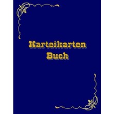 aklow akyoleticaret Karteikarten Buch, 100 Seiten A4, Birçok Mesleğe Uygun, Müşteri Verileri Için Kartvizit Defteri, Blau, German Edition