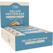 aklow akyoleticaret Beyaz Çikolata Kurabiye Protein Bar 55 G, 12 Adet