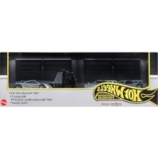 Şanal Hot Wheels Premium Collector Sergilenmeye Uygun Setler, 3 Adet 1:64 Ölçekli Araba ve 1 Adet 1:64 Ölçekli Team Transport Araç, Metal/metal Şasi ve Real Riders Tekerlekler, JBM07