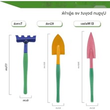 Şanal Hobi 3'lü Set Çapa Tırmık Metal Bahçe Araçları