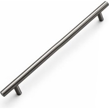 aklow akyoleticaret Çekmece Dolabı Kulbu Kulpu Kulpları 224 mm 1 Adet Metal Titanyum Renk Mobilya Mutfak Dolap