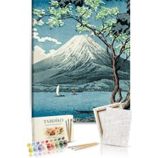 Tabdiko Sayılarla Boyama Seti 40 x 50 cm Tuval Şasesine Gerili Zirveye Bakış
