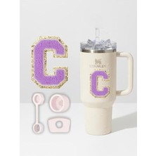 aklow akyoleticaret Qnctpharf-C Uyumlu Harf Sticker ve 3'lü Silikon Tıpa Seti
