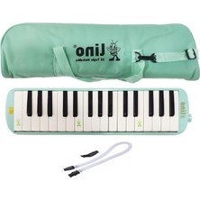 Şanal Pastel Yeşil Renkli 32 Tuşlu Melodika Için Koruyucu Bez Çanta