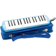 Şanal Çantası ile 32 Tuşlu Melodika, Mavi Renk Seçeneği