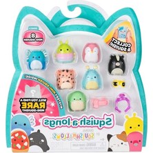 Şanal Mini-Squish 8'li Paket (Dalga 3, Stil 1) - Kokarca, Pembe Penguen, Mavi Axolotl, Aksesuarlar ve Daha Fazlası