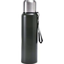 aklow akyoleticaret 304 L Çelik 750 ml Yeşil Kamp Piknik Termos, Tutmalı CIN491YS
