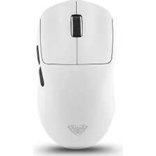 aklow akyoleticaret SC800 Lightweight PAW3395 Sensör, 26000 Dpı, 8000Hz Kablolu ve Kablosuz Gaming Oyuncu Mouse Beyaz