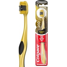aklow akyoleticaret 360 Charcoal Gold Çok Yönlü Koruma Yumuşak Diş Fırçası