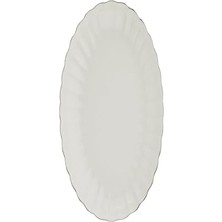 aklow akyoleticaret Bone Luz Platin File Kayık Tabak 27X19 cm Tekli BNLZF28KY220