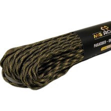 aklow akyoleticaret Polyester Paracord Ip 4 mm Kamuflaj Desen 30 Metre
