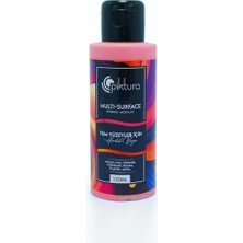aklow akyoleticaret Multi-Surface Hibrit Akrilik Boya, 120 Ml, Su Bazlı, Ahşap Cam Seramik Metal Kumaş Plastik Için (Pembe)