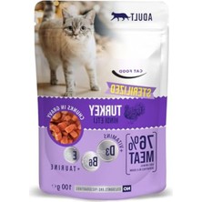 Şanal 24 Adet, 100 gr Steril Hindi Pouch, Yetişkin Kediler Için