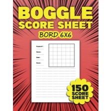 aklow akyoleticaret Boggle Score Sheet 6x6: 150 Boggle Score Record Notebook, Letter Size.