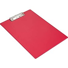 aklow akyoleticaret Kapaksız A5 Küçük Boy Pvc Sekreter Tablası, 17,5X24 Cm, Kırmızı