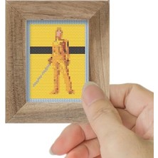 aklow akyoleticaret Ahşap Çerçeveli Kill Bill Minyatür Etamin Seti